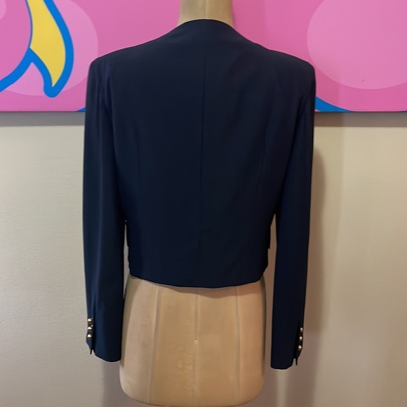 Moschino Couture Navy Jacket Gold Hardware - Picture 6 of 12